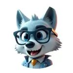 La mascotte loup de DIGITAL SANS DOULEUR